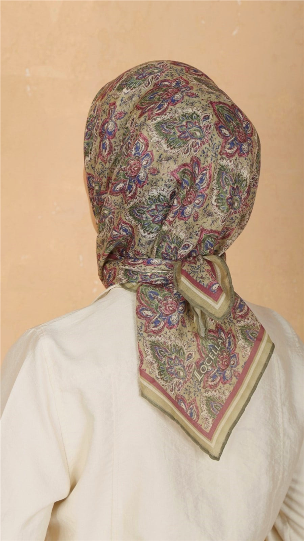 Locella Pamuklu Soft Eşarp 4561-9 Fıstık Yeşili 
