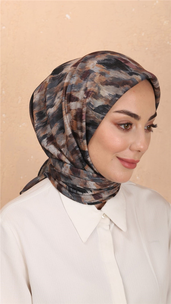 Locella Pamuklu Soft Eşarp 4564-10 Füme 