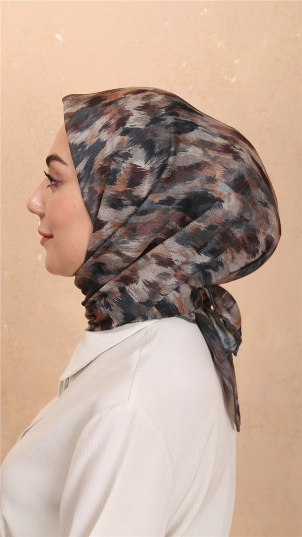 Locella Pamuklu Soft Eşarp 4564-10 Füme 