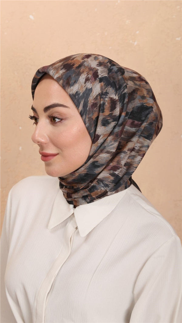 Locella Pamuklu Soft Eşarp 4564-10 Füme 
