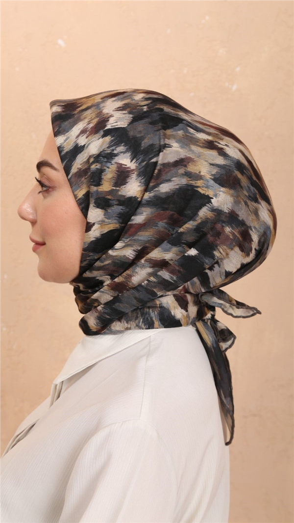 Locella Pamuklu Soft Eşarp 4564-5 Siyah 