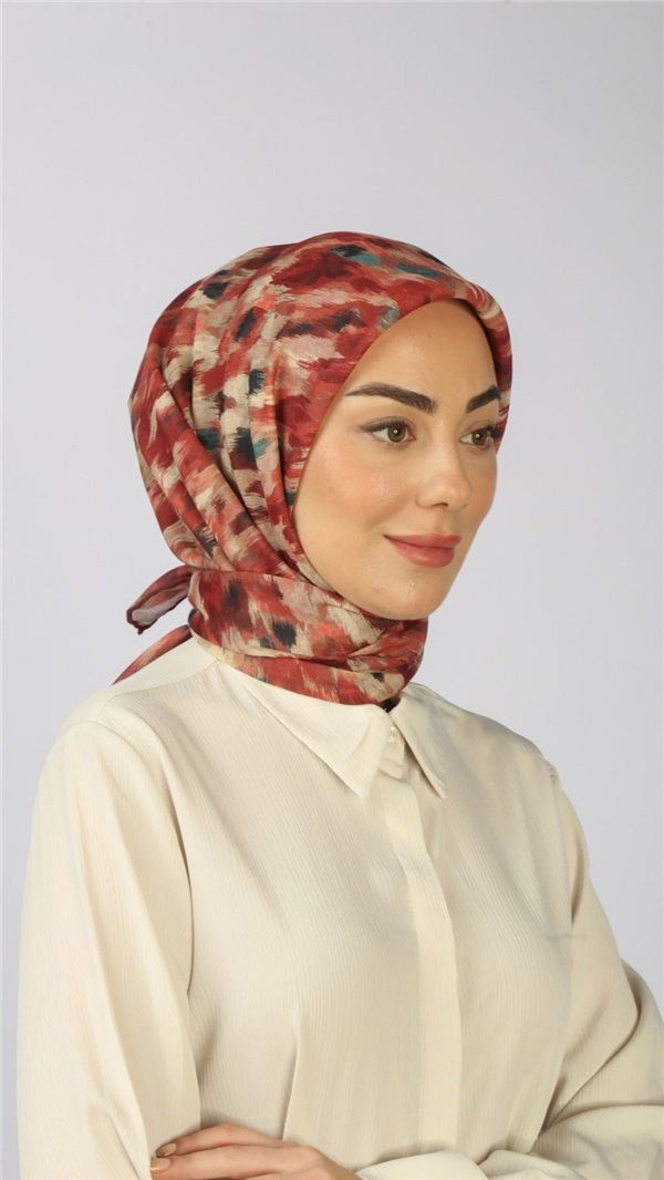 Locella Pamuklu Soft Eşarp 4564-6 Kırmızı