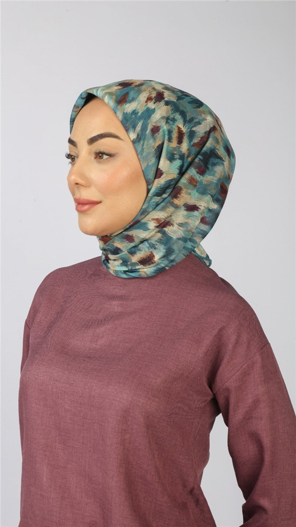 Locella Pamuklu Soft Eşarp 4564-8 Turkuaz 