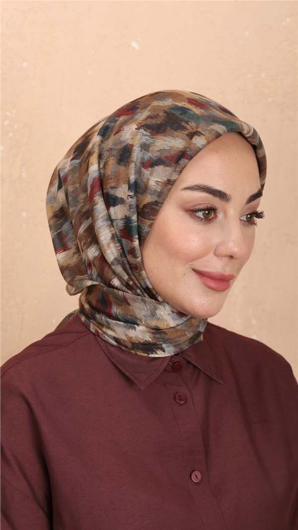 Locella Pamuklu Soft Eşarp 4564-9 Vizon 