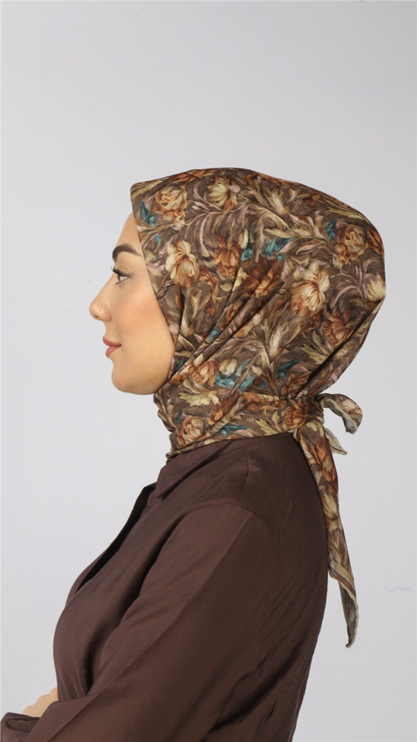 Locella Pamuklu Soft Eşarp 4565-10 Kahve 