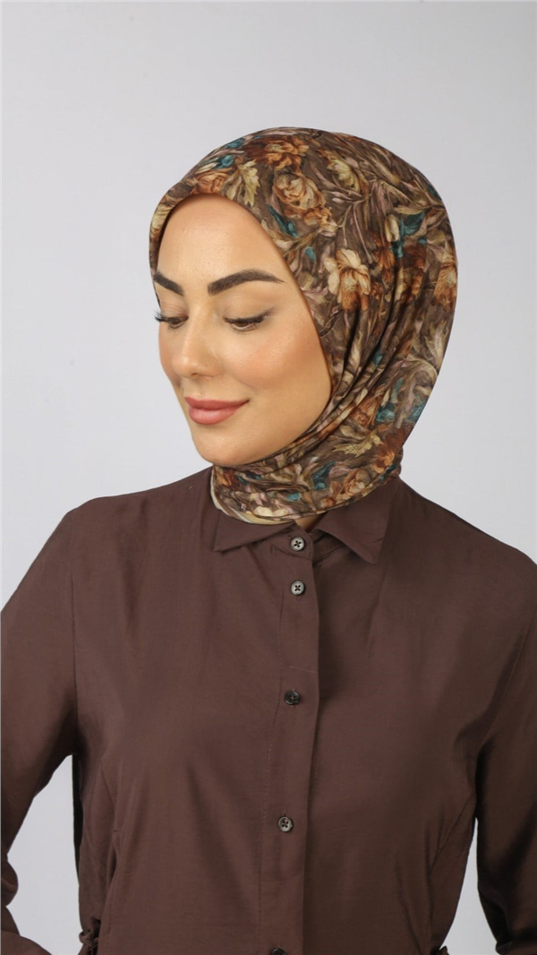 Locella Pamuklu Soft Eşarp 4565-10 Kahve 