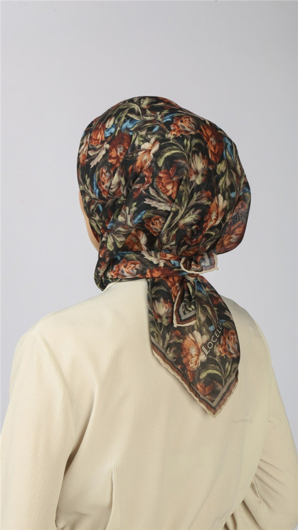 Locella Pamuklu Soft Eşarp 4565-7 Siyah