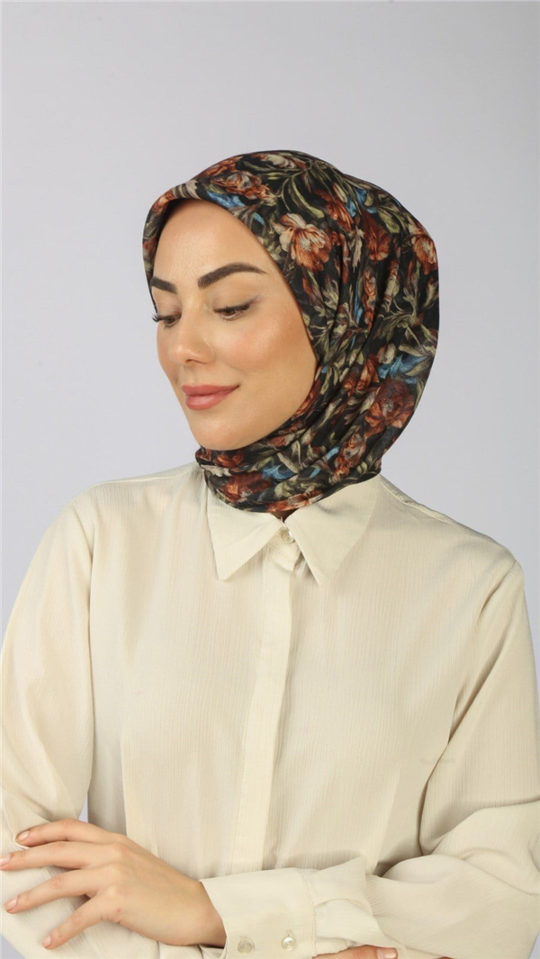Locella Pamuklu Soft Eşarp 4565-7 Siyah