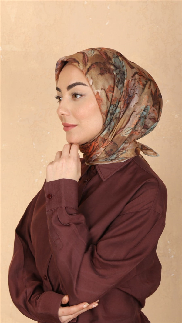 Locella Pamuklu Soft Eşarp 4566-3 Camel 