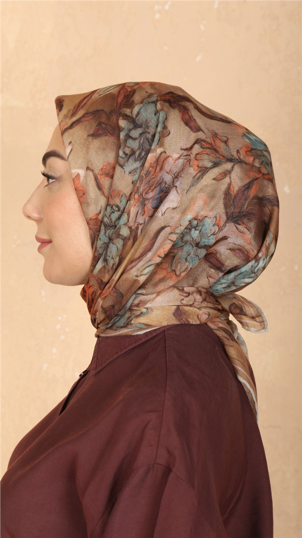 Locella Pamuklu Soft Eşarp 4566-3 Camel 