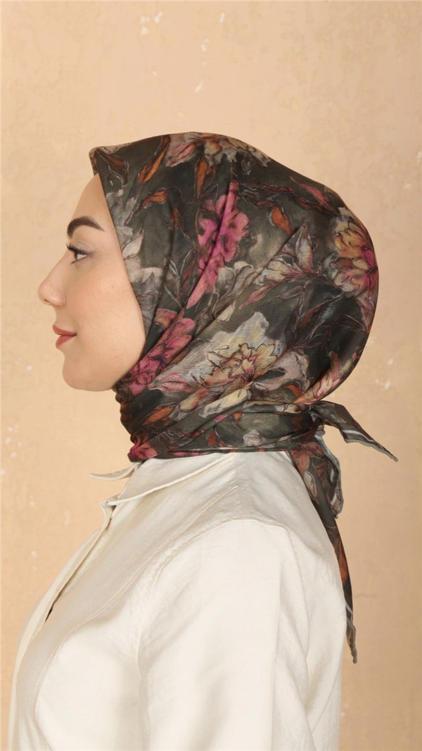 Locella Pamuklu Soft Eşarp 4566-6 Haki 