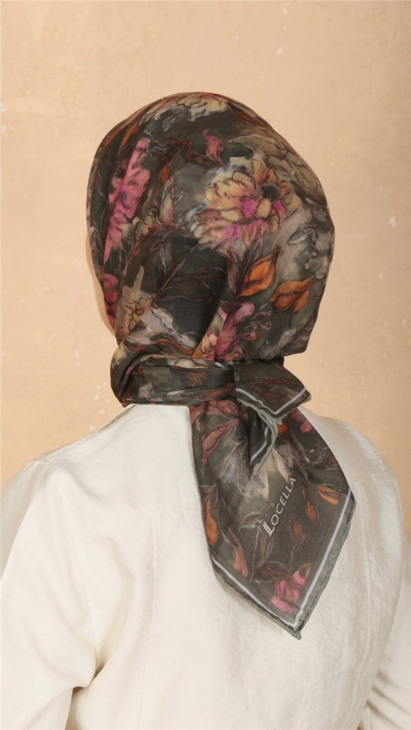 Locella Pamuklu Soft Eşarp 4566-6 Haki 