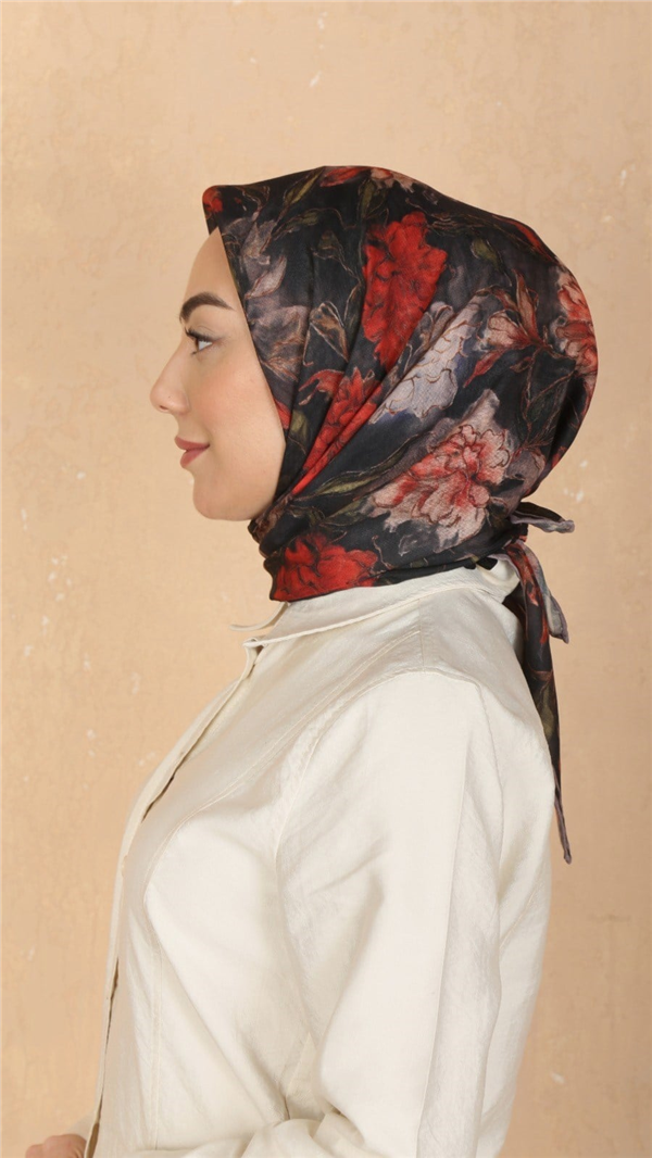 Locella Pamuklu Soft Eşarp 4566-8 Siyah 