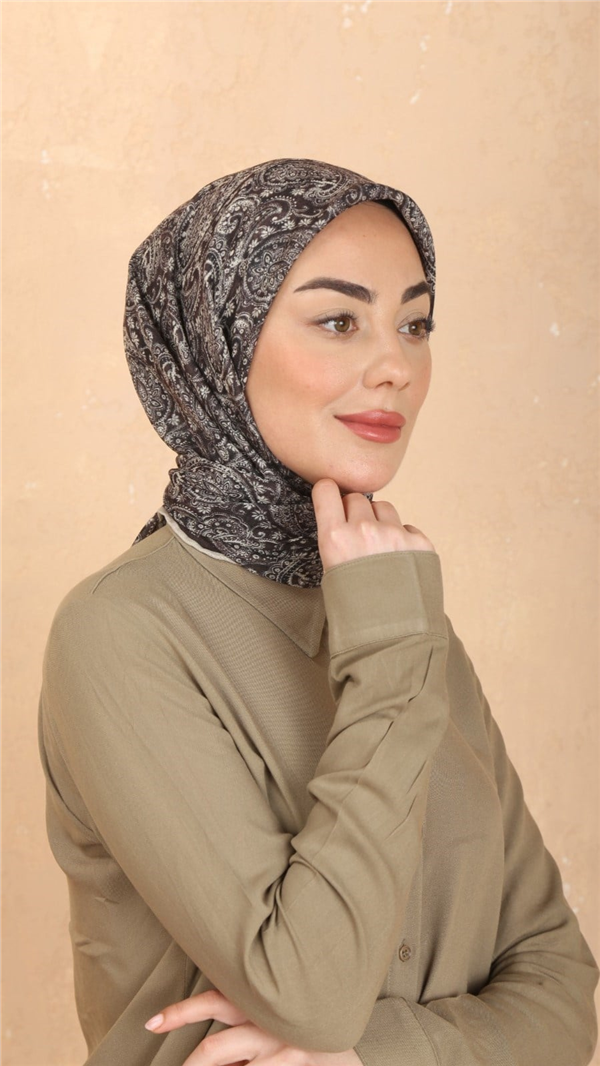 Locella Pamuklu Soft Eşarp 4567-1 Kahve