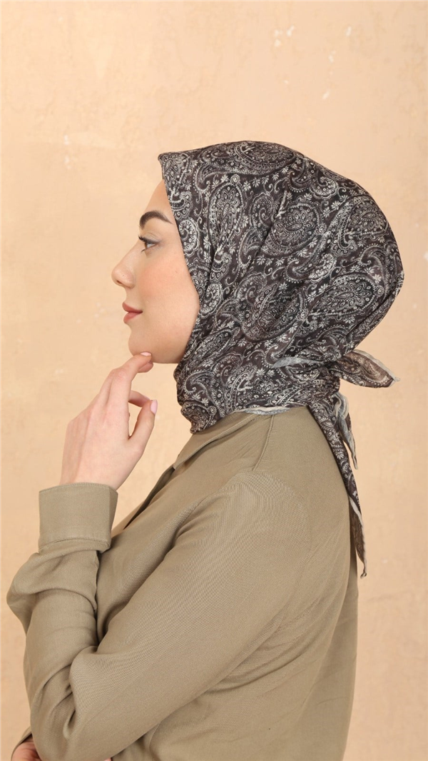 Locella Pamuklu Soft Eşarp 4567-1 Kahve