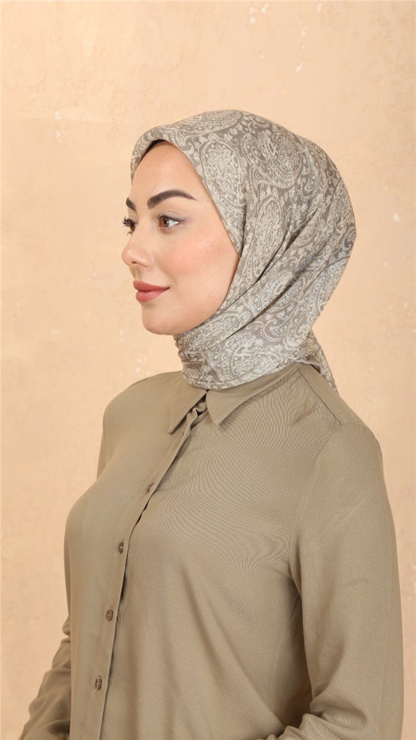 Locella Pamuklu Soft Eşarp 4567-12 Kum Beji 