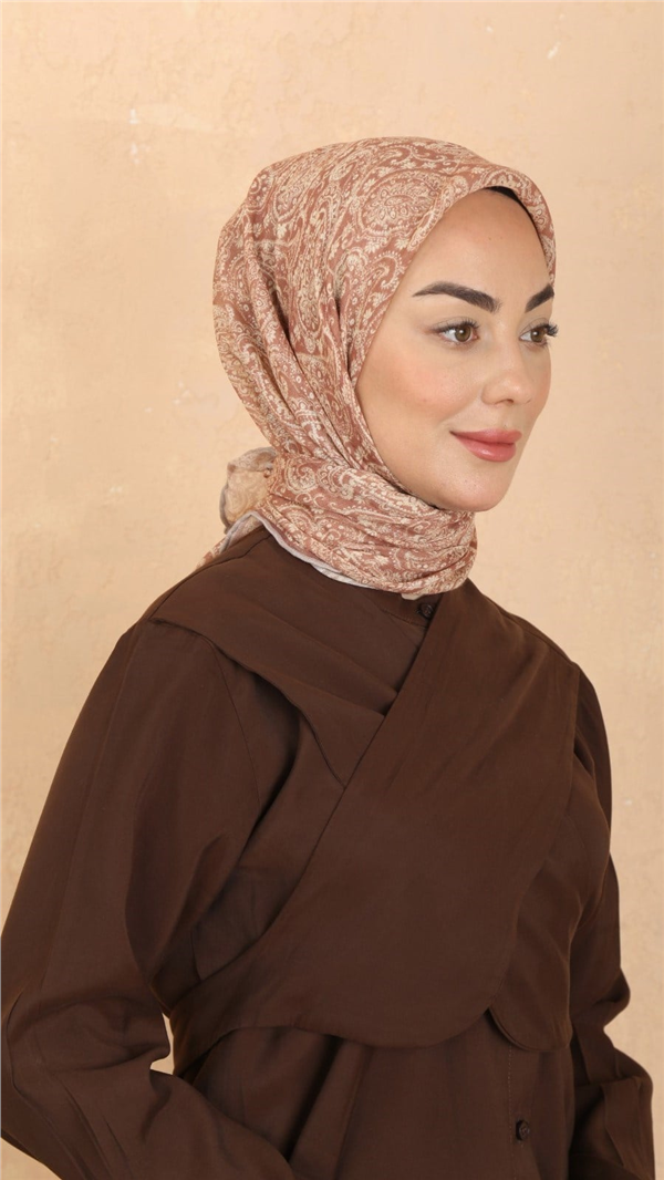 Locella Pamuklu Soft Eşarp 4567-8 Taba 
