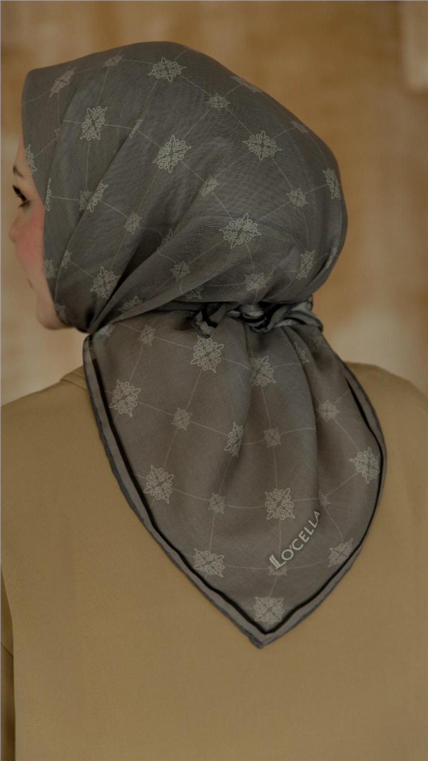 Locella Pamuklu Soft Eşarp 4568-16 Koyu Vizon 