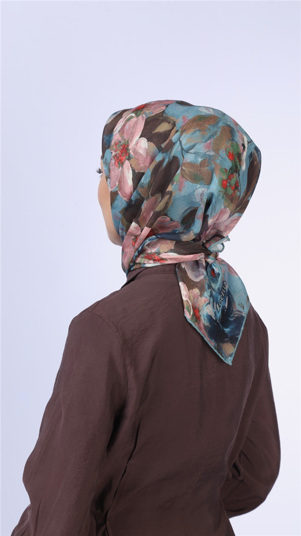 Locella Pamuklu Soft Eşarp 4570-11 Turkuaz 