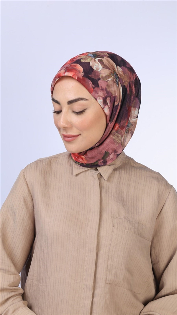Locella Pamuklu Soft Eşarp 4570-2 Gül Pembe 