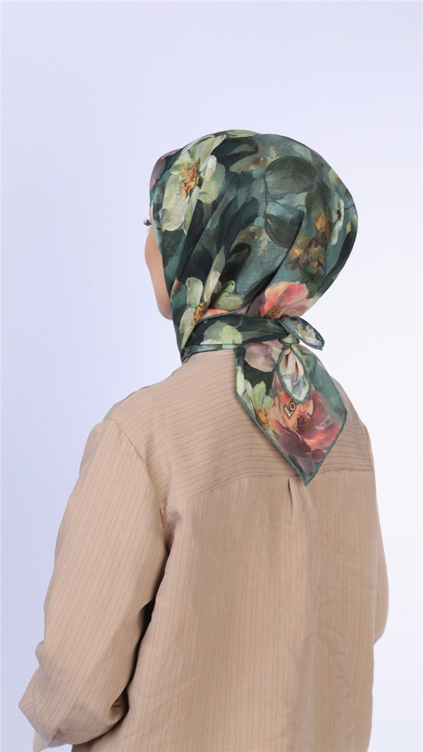 Locella Pamuklu Soft Eşarp 4570-3 Yeşil 
