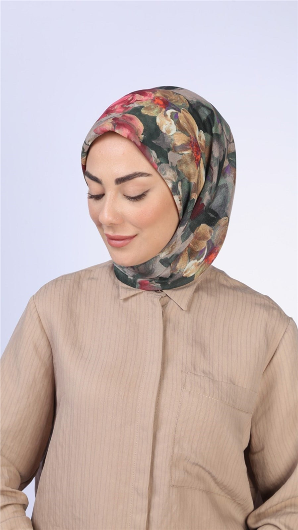 Locella Pamuklu Soft Eşarp 4570-9 Koyu Bej 