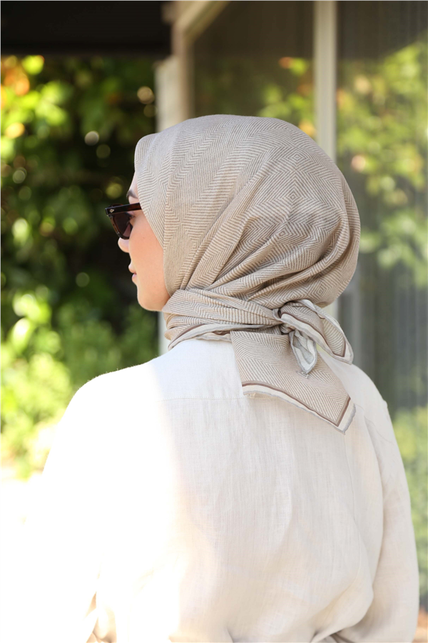 Locella Pamuklu Soft Eşarp 4599-11 Açık Keten