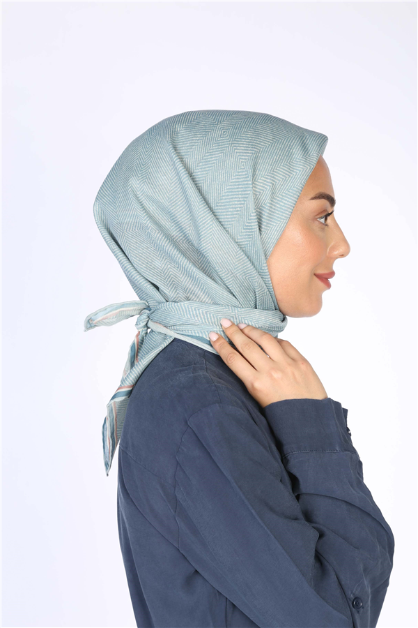 Locella Pamuklu Soft Eşarp 4599-2 Su Yeşili