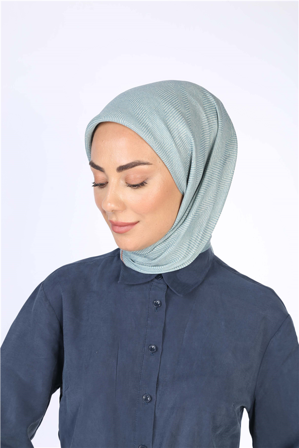 Locella Pamuklu Soft Eşarp 4599-2 Su Yeşili