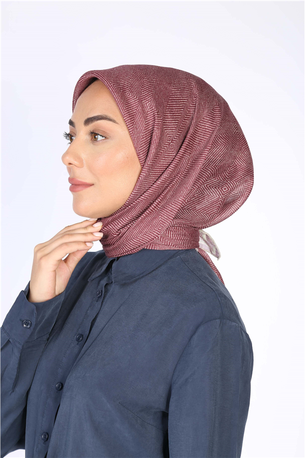Locella Pamuklu Soft Eşarp 4599-3 Bordo