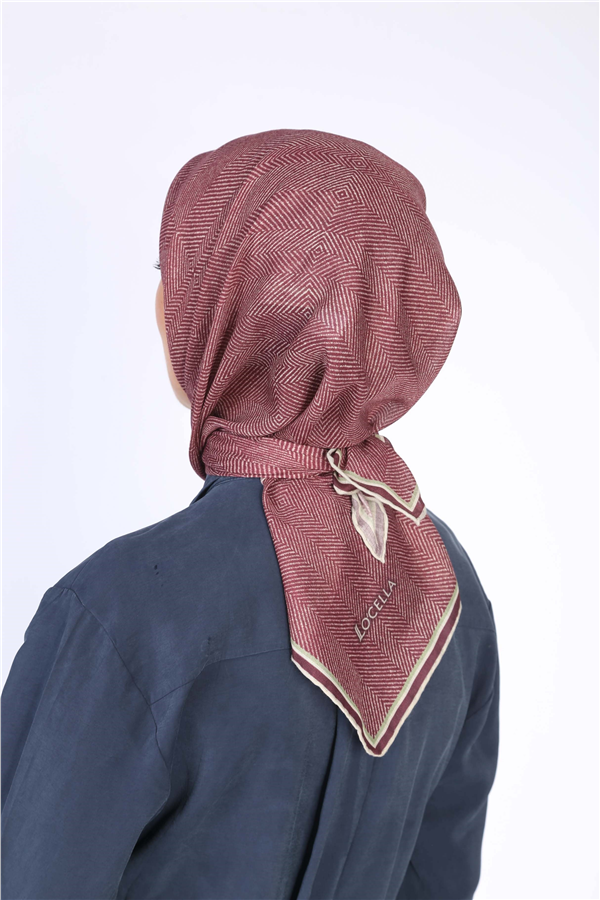 Locella Pamuklu Soft Eşarp 4599-3 Bordo