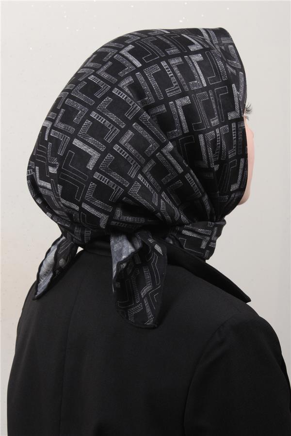 LopRes Pamuklu Soft Eşarp 4150-2 Siyah