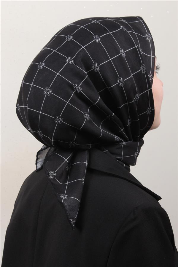 LopRes Pamuklu Soft Eşarp 4150-3 Siyah