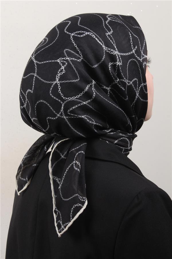 LopRes Pamuklu Soft Eşarp 4150-6 Siyah