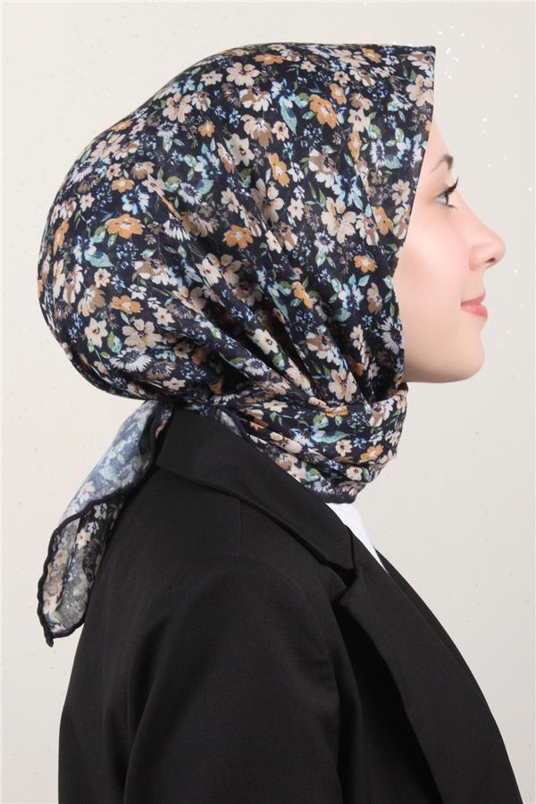 LopRes Pamuklu Soft Eşarp 4151-1 Lacivert