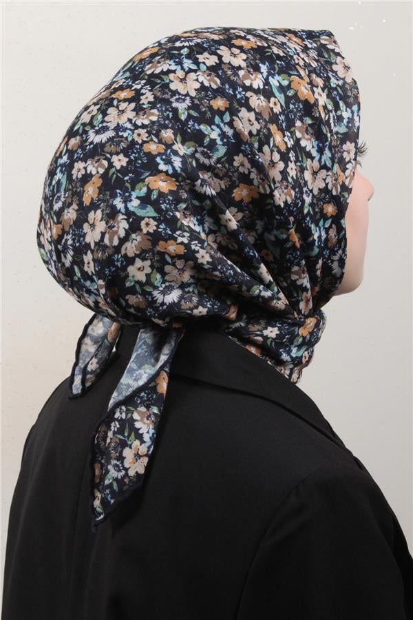 LopRes Pamuklu Soft Eşarp 4151-1 Lacivert