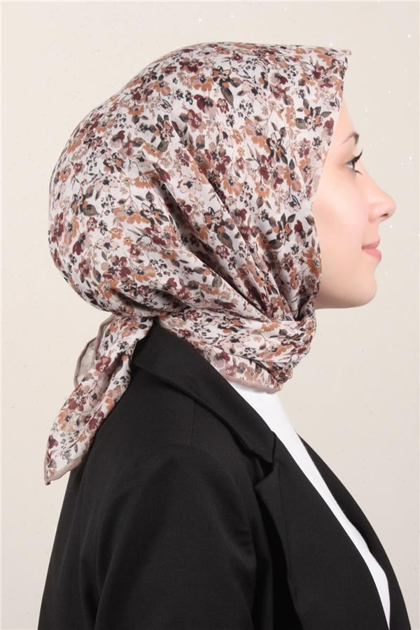 LopRes Pamuklu Soft Eşarp 4151-11 SütlüKahve