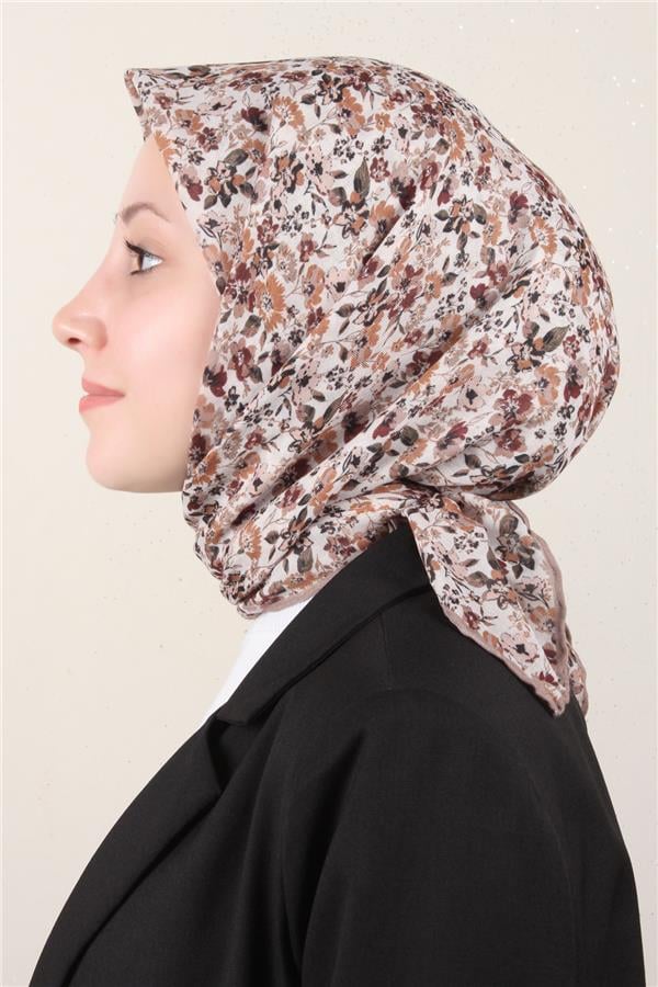 LopRes Pamuklu Soft Eşarp 4151-11 SütlüKahve