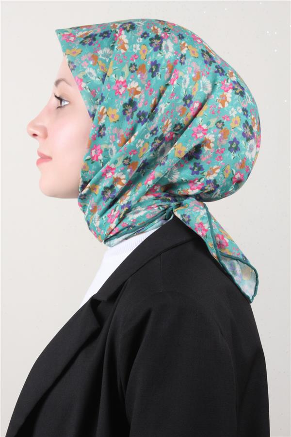 LopRes Pamuklu Soft Eşarp 4151-6 Turkuaz