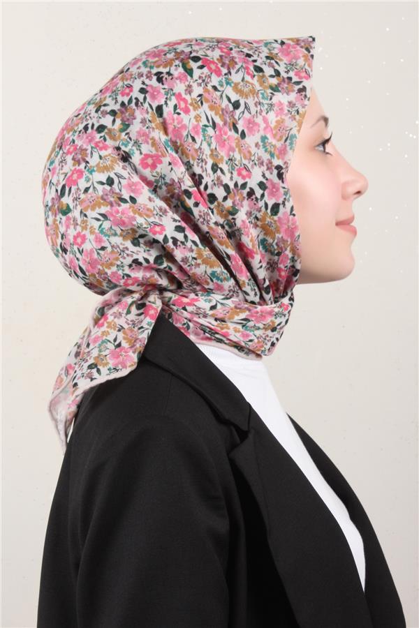 LopRes Pamuklu Soft Eşarp 4151-8 Pembe