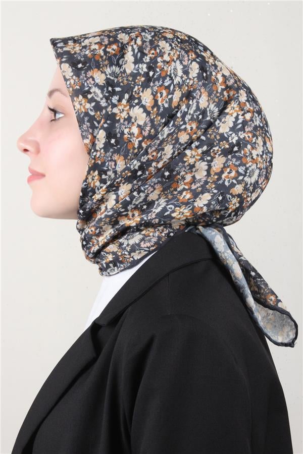 LopRes Pamuklu Soft Eşarp 4151-9 Füme