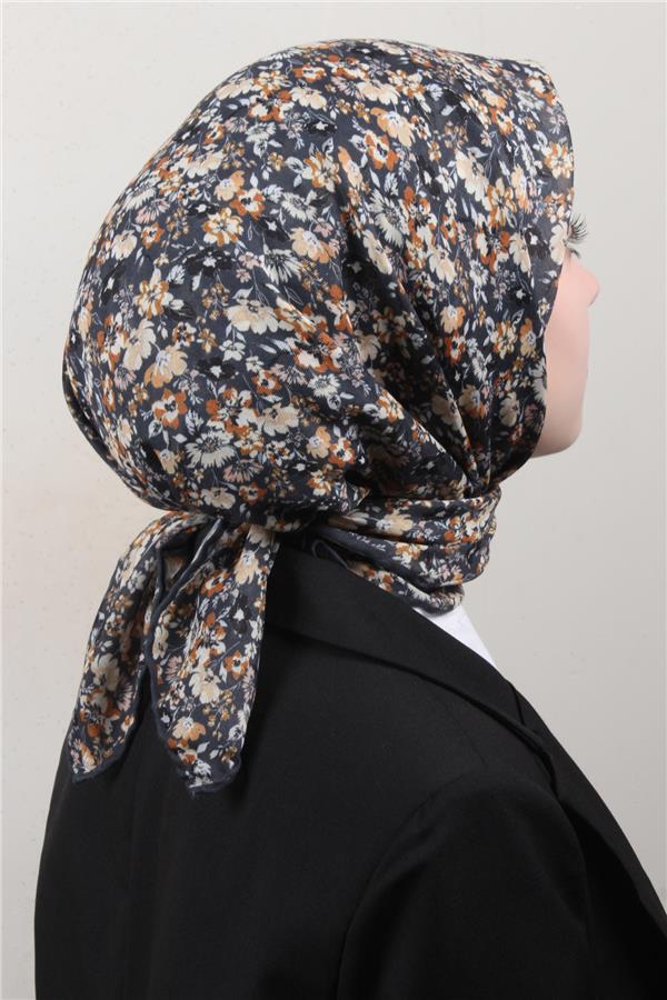 LopRes Pamuklu Soft Eşarp 4151-9 Füme