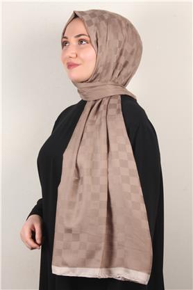 Lotus İpeksi Şal 2746-1 Sütlü Kahve