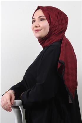 Lotus İpeksi Şal 2746-21 Bordo