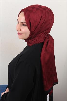 Lotus İpeksi Şal 2746-21 Bordo