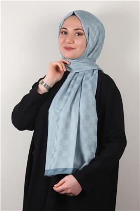 Lotus İpeksi Şal 2746-23 Mint Mavisi
