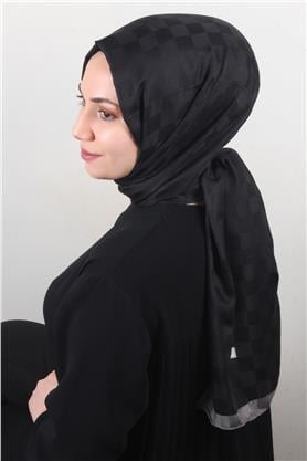 Lotus İpeksi Şal 2746-5 Siyah-Füme