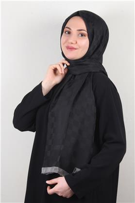 Lotus İpeksi Şal 2746-5 Siyah-Füme