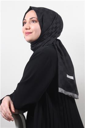 Lotus İpeksi Şal 2746-5 Siyah-Füme