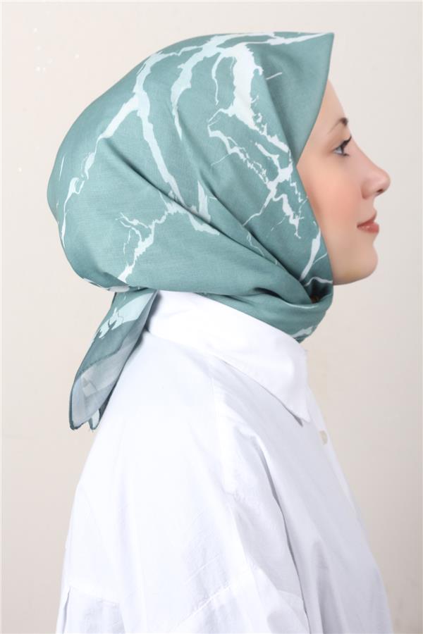 Lux Soft Pamuklu Eşarp 4040-163 Yeşil 